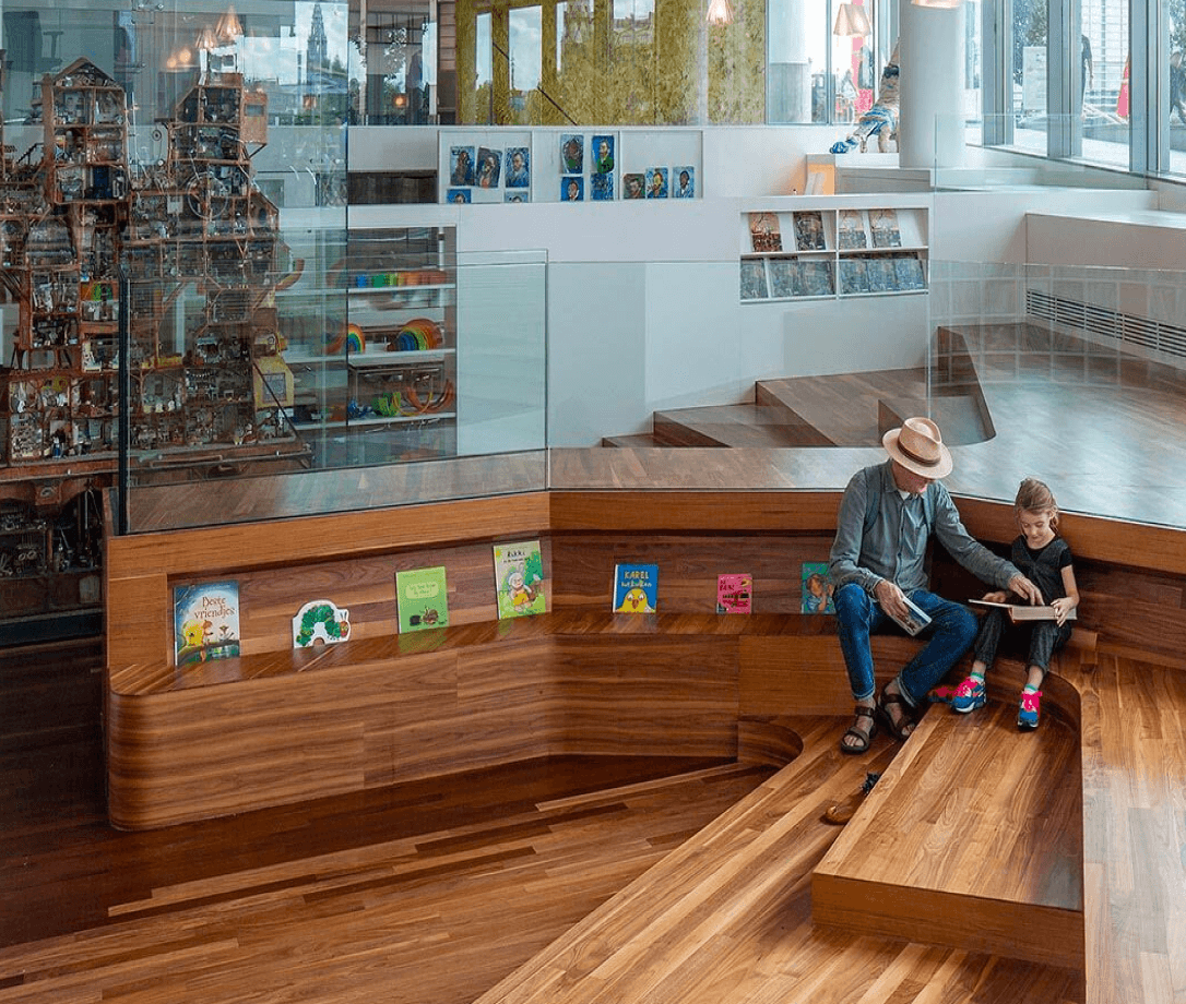 Interieur Openbare Bibliotheek Amsterdam, Oosterdokseiland